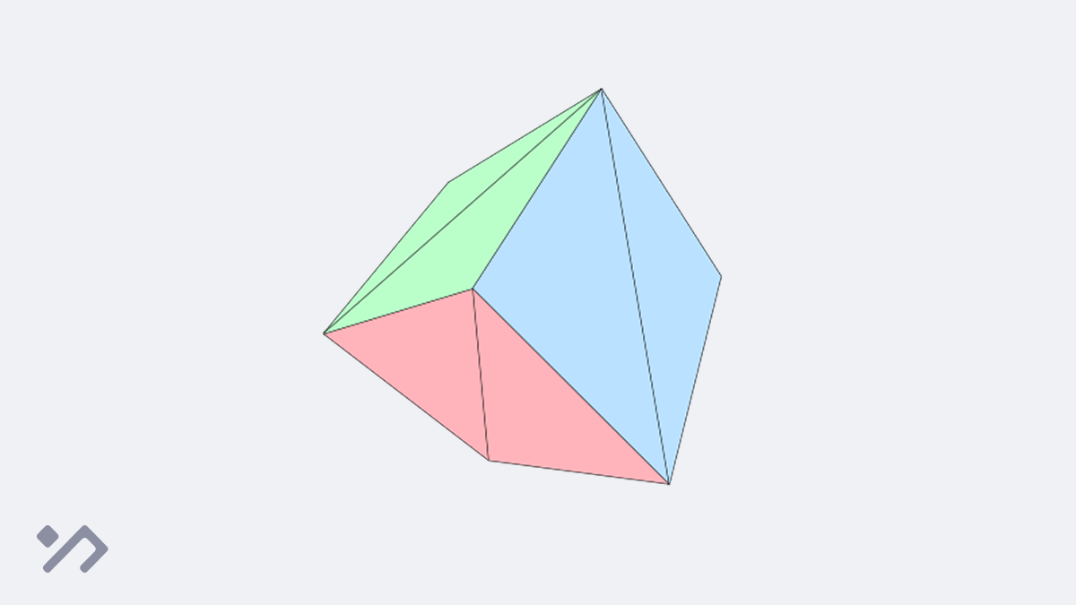 a colored 3d cube rotating on a light background