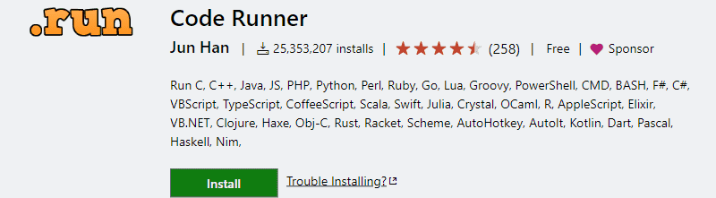 code-runner screenshot