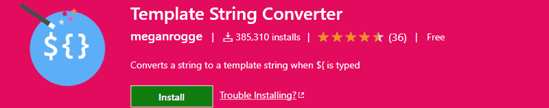 template-string-converter screenshot